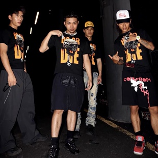 SASIOVERLXRD同款“DoOrDie”印花美式复古男女情侣短袖T恤