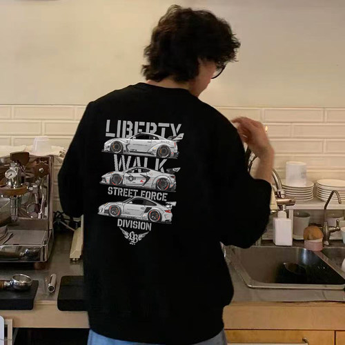 LIBERTYWALK改装车美式长袖T恤