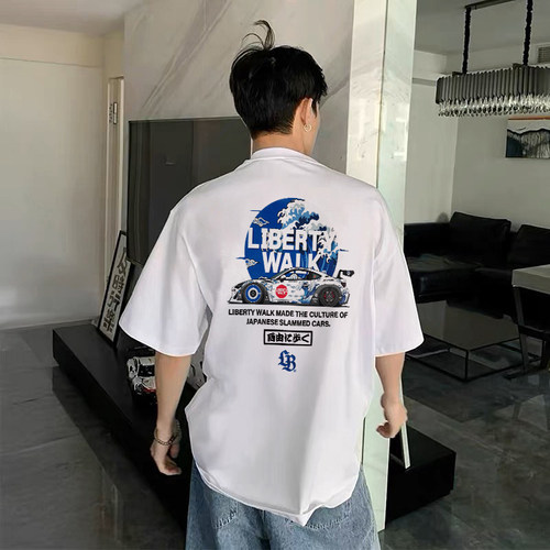 LIBERTYWALK改装车文化美式T恤