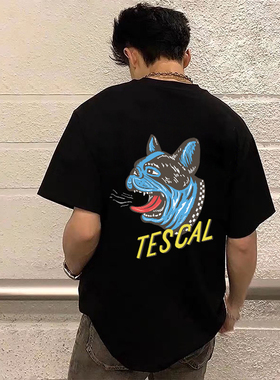 #FR2 New Year 2026SS 法国斗牛犬卡通色情兔美式复古短袖T恤