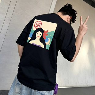 CLOT 陈冠希同款夏威夷特色印花男女情侣美式复古街头短袖T恤