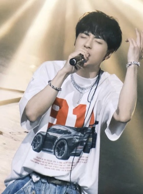 【Rapeter吴嘉轩同款】EU/911汽车印花男女情侣美式复古短袖T恤