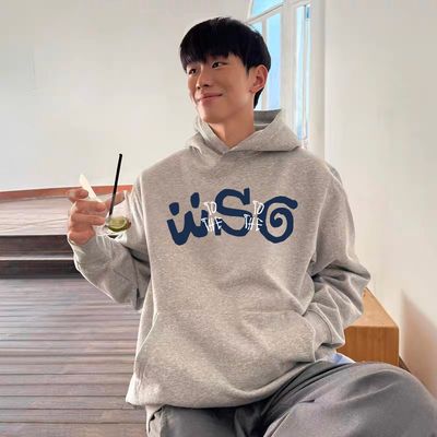 WebSurfGroup字母印花美式帽衫