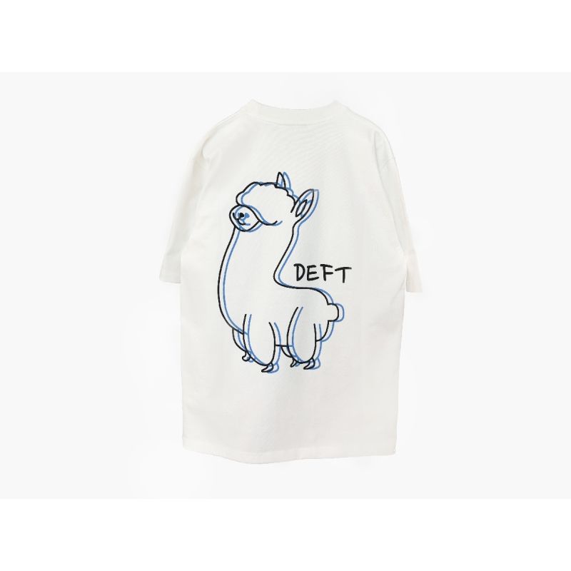 纯棉短袖嘻哈青年宽松印花套头