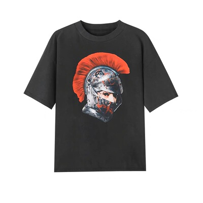 capper同款女神/骑士主题印花T恤