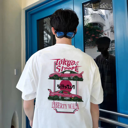LIBERTYWALK改装车美式短袖T恤