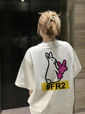 #FR2美式男女情侣夏季短袖T恤