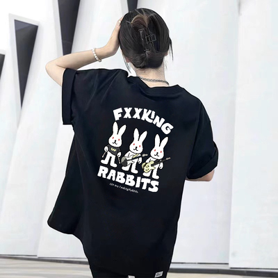 #FR2男女情侣美式复古短袖T恤