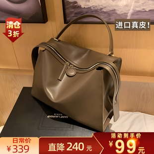 潮女包单肩手提超大容量腋下包 东胜真皮高级感旅行大包包2025新款