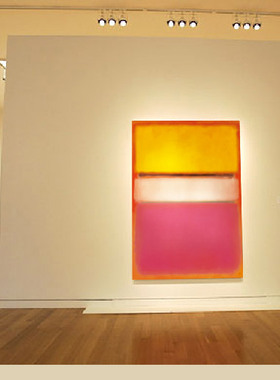Rothko 罗斯科抽象艺术红色无框挂画走廊过道入户玄关简约装饰画