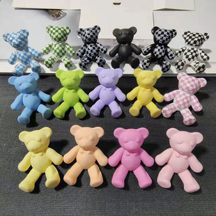 辅料饰品 服装 糖果色小熊纽扣树脂手缝扣配饰25年春季 新款