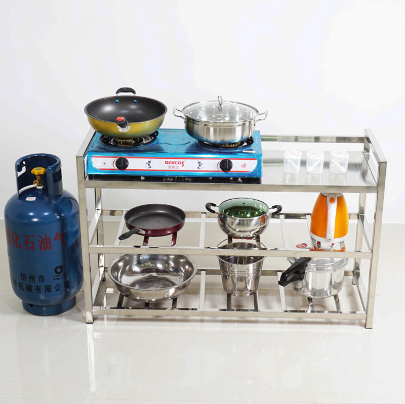 厨房煤气灶台双三层加厚不锈钢置物架 长方形微波炉电磁炉架桌子在类目 厨房/烹饪用具, 厨用小工具/厨房储物, 厨房储物架/厨房置物架, 厨房置物架/角架中 - 来自Buy2taobao.com提供专业的淘宝代购服务