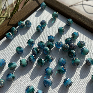 捷克进口教堂珠切割珠菠萝珠6mm手工手作DIY串珠饰品散珠配件