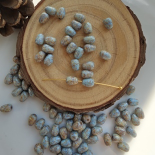 进口捷克牛股色竖孔水滴5*7mmDIY手工手作串珠散珠饰品材料