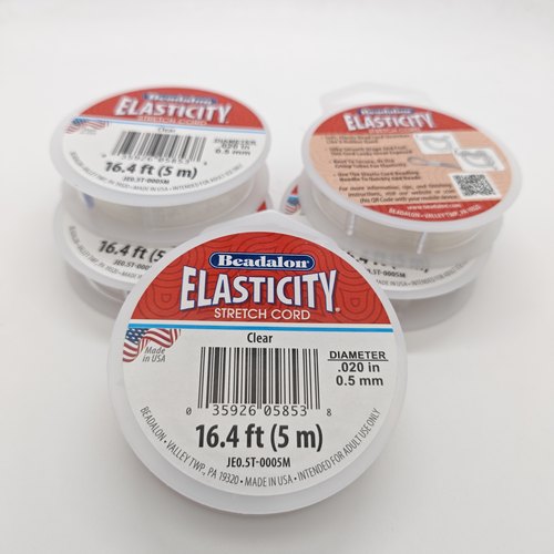 美国Beadalon Elasticity弹力线皮筋松紧绳DIY串珠穿手串弹力绳