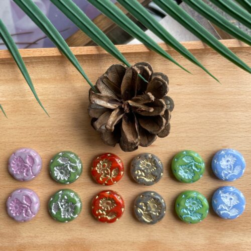 捷克进口复古玛格丽特约-18mmdiy手工串珠饰品手链项链耳环材料