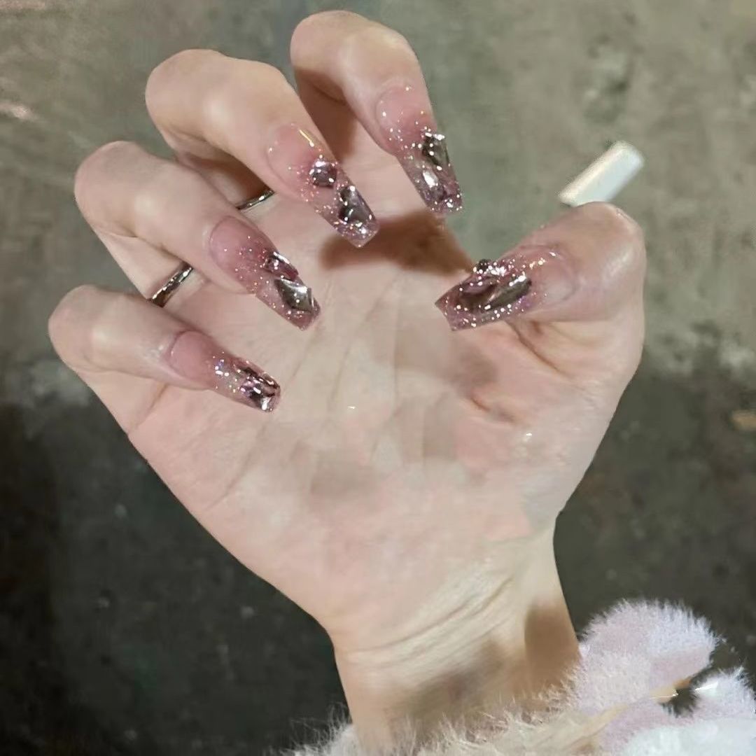 手工美甲小红书极光美甲