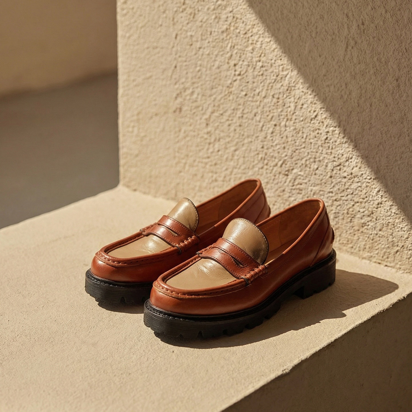 【会员臻履】复古英伦学院风时髦知识分子厚底百搭小众乐福鞋女