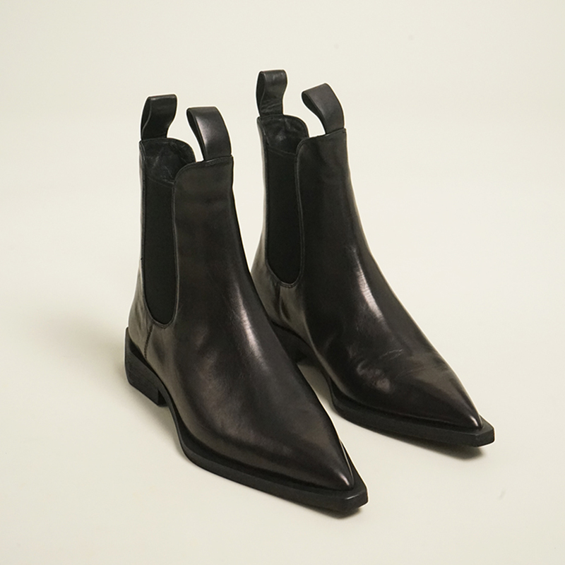 36 37 38 断码捡漏 | LUX7设计师款轻奢极简设计松紧切尔西短靴女