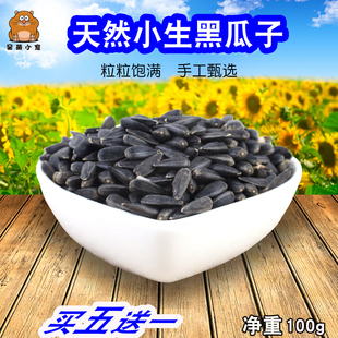 仓鼠吃的零食生的小黑瓜子黑珍珠葵花籽食物亲近训练粮油葵金丝熊