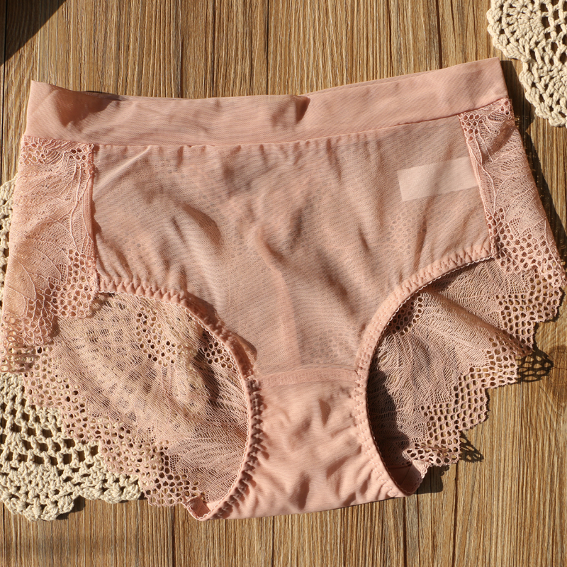 推荐性感蕾丝无痕内裤女中高腰包