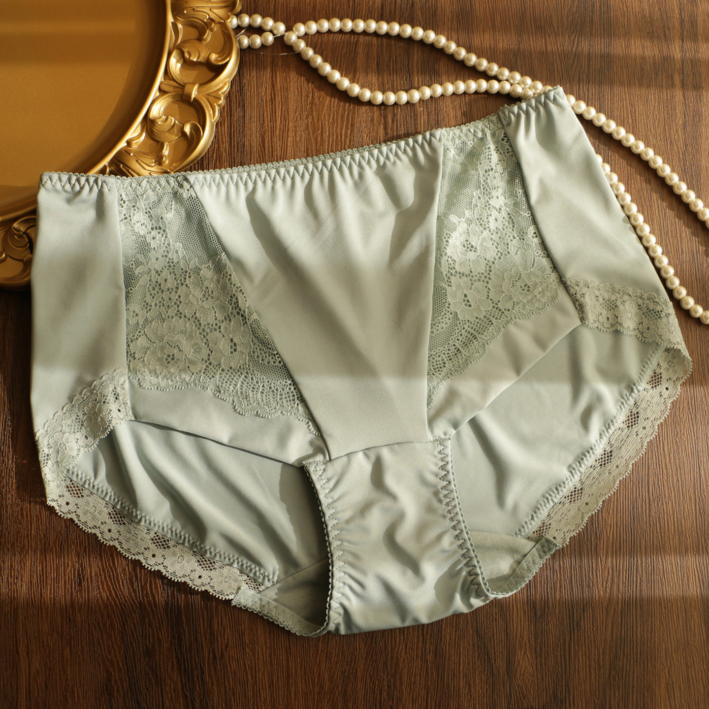 薄款牛奶丝内裤女中高腰蕾丝边女士舒适包臀无痕大码三角裤纯棉裆,女士内衣/男士内衣/家居服,女三角裤,淘宝优惠券,粉丝福利购,淘宝优惠卷