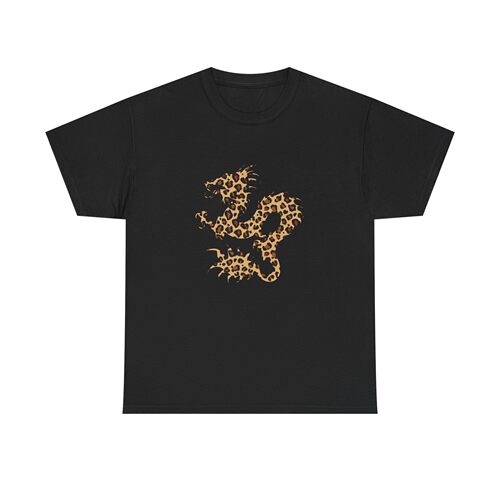 Dean Blunt Zushi Evolution 豹纹龙图案T恤 地下说唱T恤