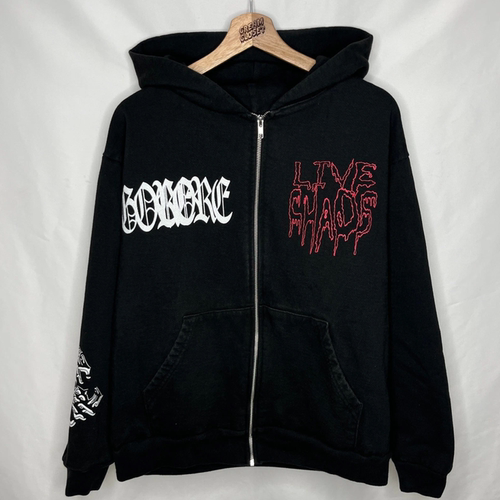 ken carson a great chaos tour hoddie 连帽拉链外套opium风格