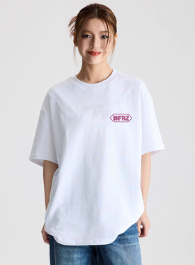 #FR2頭狂 Fxxking Rabbits T-shirt 男女情侣圆领纯棉宽松短袖T恤