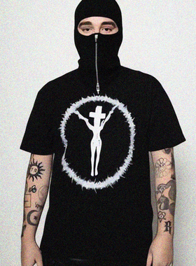 Sync By Symone Crucifix Thorns Tee branded by YEAT T恤