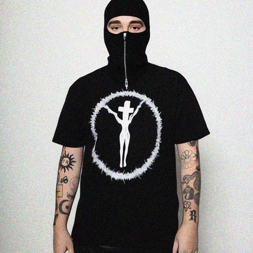 Sync By Symone Crucifix Thorns Tee branded by YEAT T恤