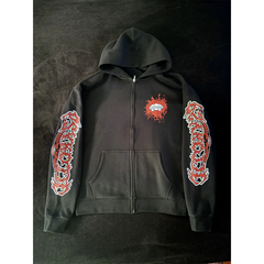 OSAMASON PSYKOTIC Born To Die Zip Up Hoodie 拉链连帽卫衣