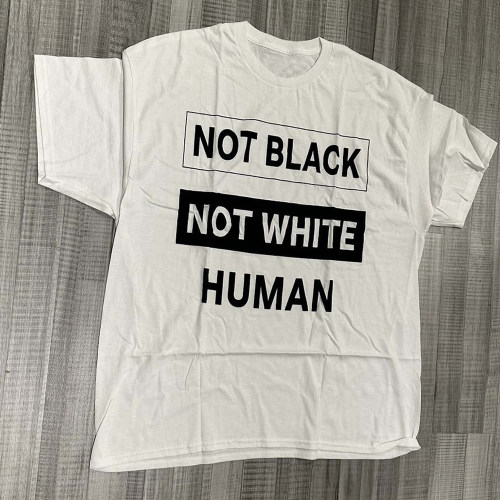 AWGE × Playboi Carti Not Black White Human Tee 联名 T恤 潮
