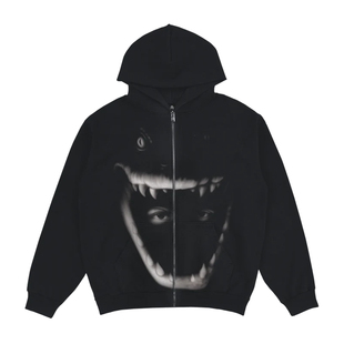 Yeat DANGEROUS SUMMER JAWS ZIP HOODIE 拉链连帽卫衣 上衣