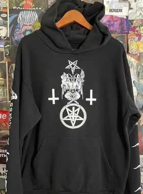 Playboi Carti Son of Darkness Hoodie Schwarz 连帽卫衣 潮