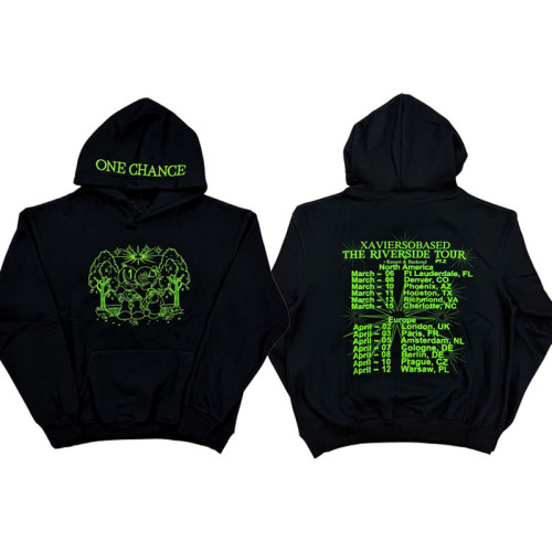130 World Xaviersobased Riverside Hoodie联名印花帽衫