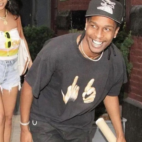 A$AP Rocky × Band Tees × Vintage t-shirt 联名 说唱 短袖 潮