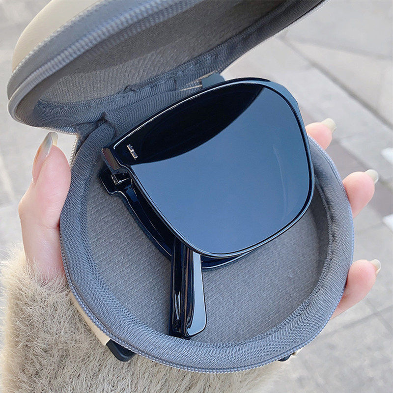 2026新款折叠墨镜女防紫外线偏光防晒专用近视太阳眼镜高级感开车