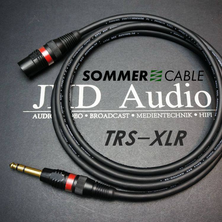 德国SOMMER 238 XLR-TRS平衡线卡农转大三芯6.35音频信号线