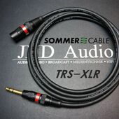 XLR 德国SOMMER 238 TRS平衡线卡农转大三芯6.35音频信号线