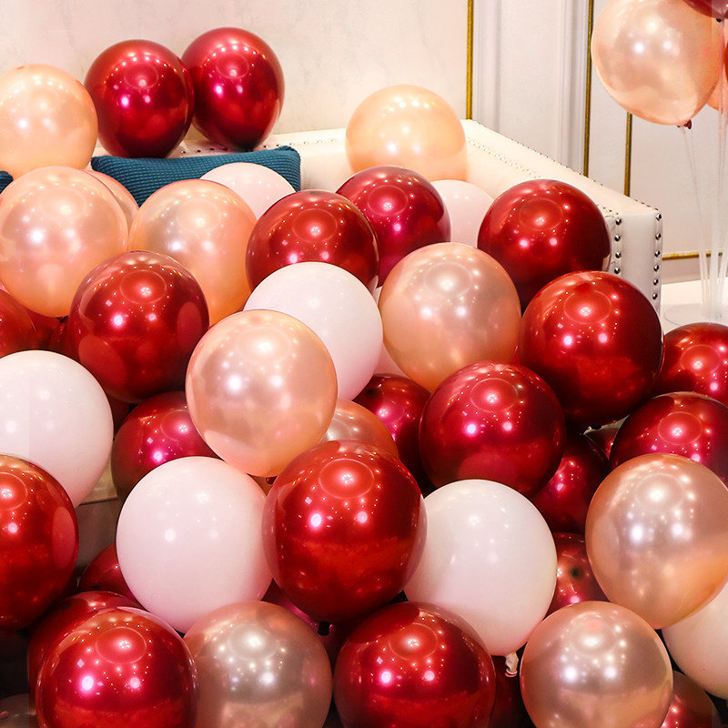 网红气球装饰复古粉结婚生日创意婚庆场景布置女方婚礼浪漫婚房,节庆用品/礼品,气球,淘宝优惠券,粉丝福利购,淘宝优惠卷