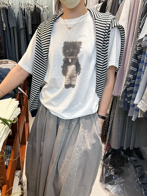 夏季宽松小猫印花短袖棉T恤女