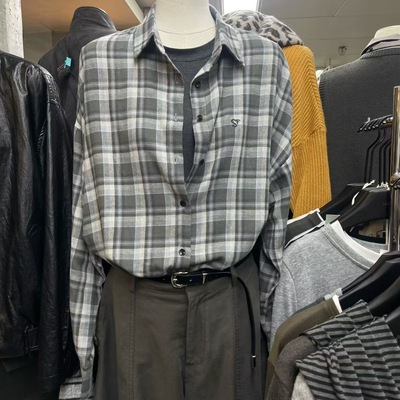 LEAVES叶子家宽松显瘦磨毛格子