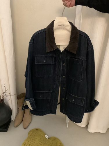 LEAVES叶子家复古美式牛仔外套