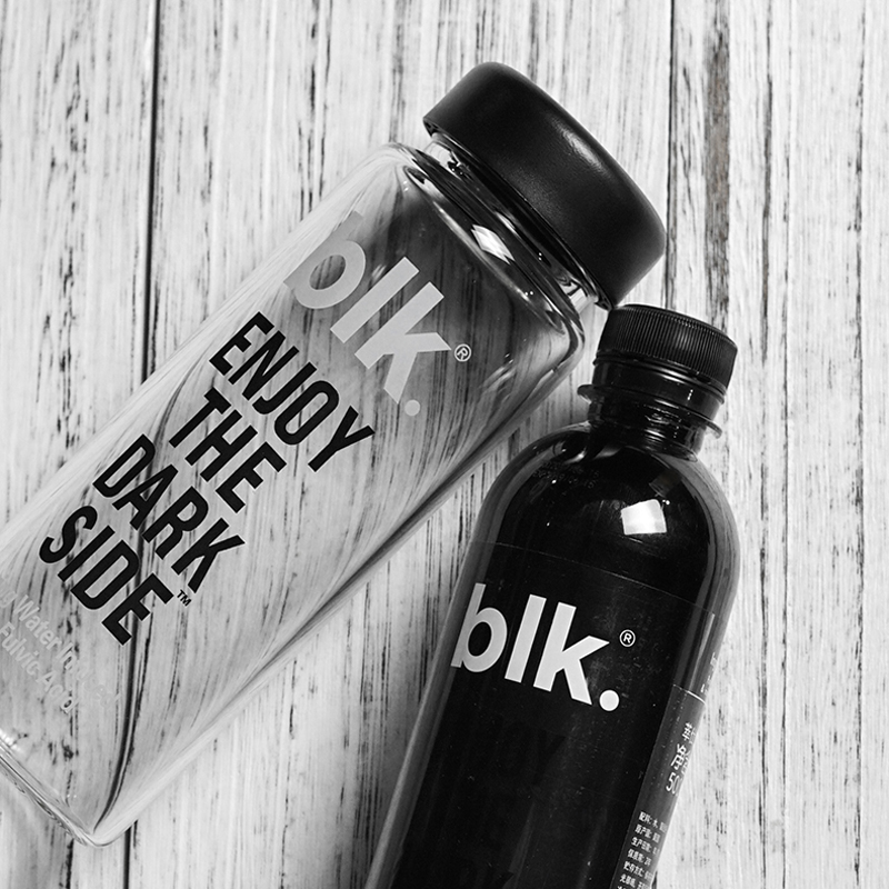 【一水一杯】blk. spring water 买黑色矿泉水送BLK随手杯子黑水