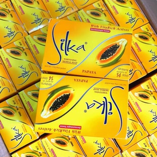 菲律宾原装正品Silka papaya  soap黄木瓜皂青木瓜皂温和清洁身体