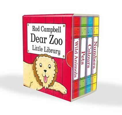 【现货】英文原版 Dear Zoo Little Library亲爱的动物园小图书馆迷你套装4册一套韵律启蒙早教纸板书儿童书籍