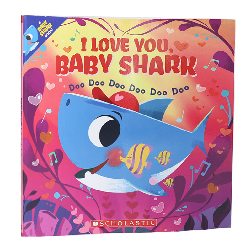 【预售】英文原版 I Love You Baby Shark Doo Doo我爱你鲨鱼宝宝亲子共读晚安经典故事幼儿启蒙认知图画书籍