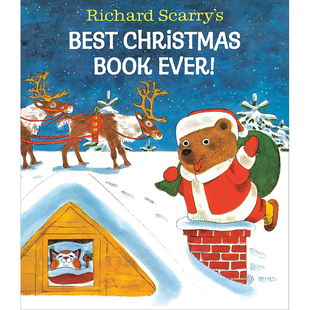 【预售】英文原版 Richard Scarry's Best Christmas Book Ever 理查德·斯卡里有史以来*好的圣诞书 Golden Books 儿童书籍