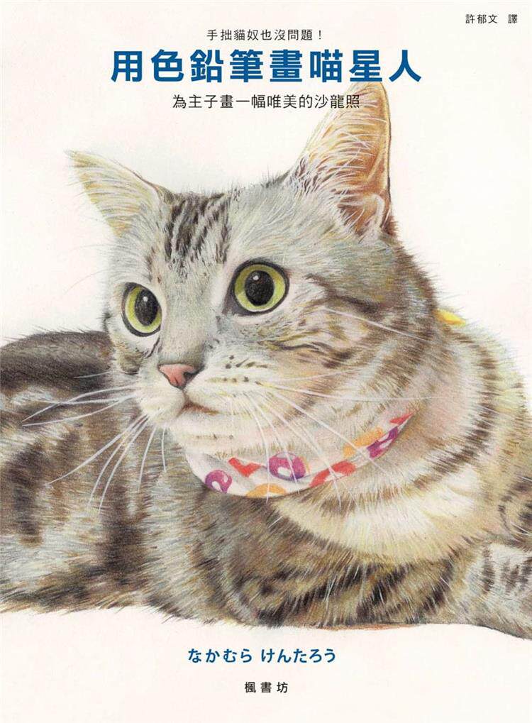 用色铅笔画喵星人 初学者入门收录描稿到著色的基础教学精准捕捉猫咪